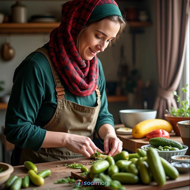 درآمد زایی به وسیله تولید ترشیجات در خانه