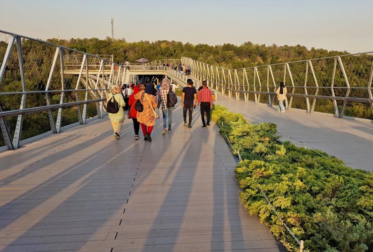 پل طبیعت روی اتوبان مدرس