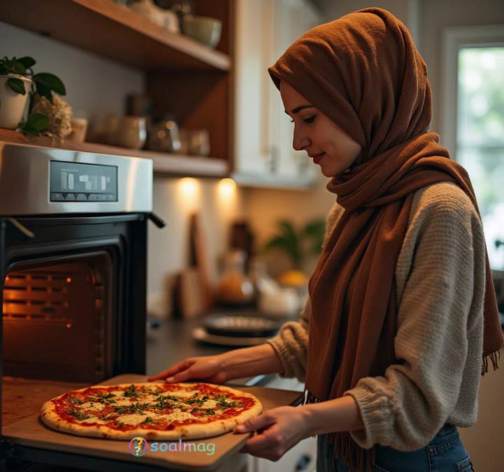 پخت پیتزا خانگی در فر