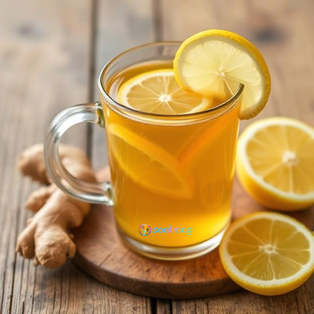 دمنوش زنجبیل و لیمو