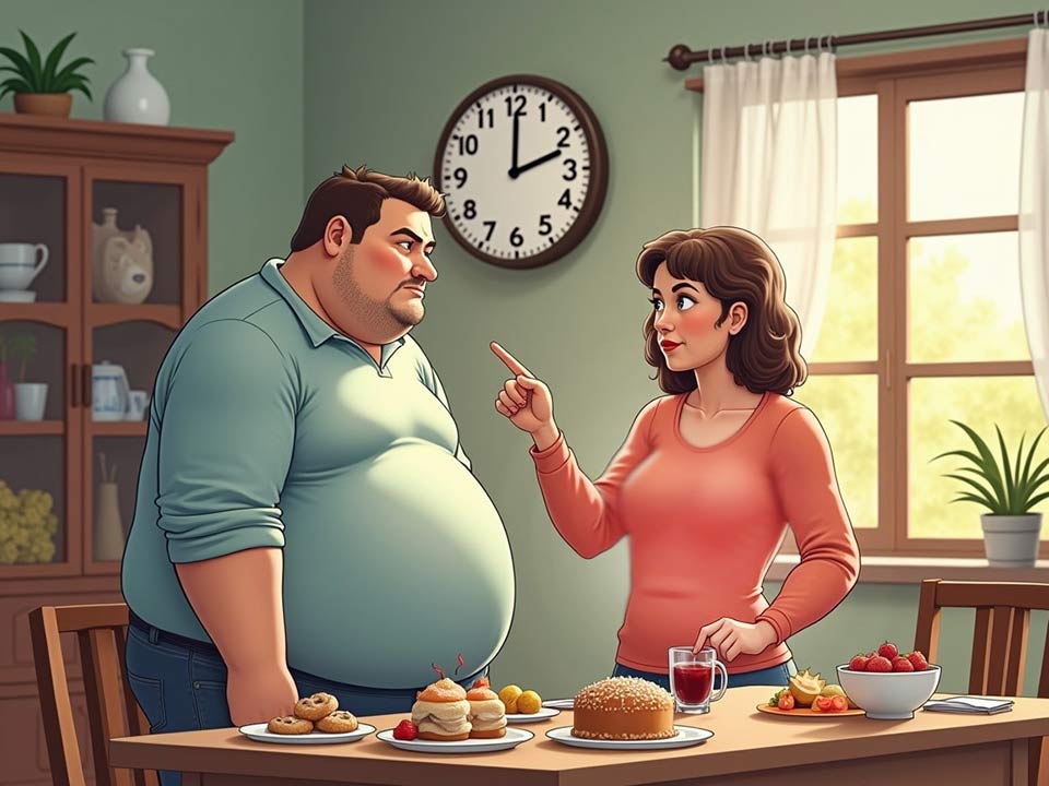 بهینهسازی زمان وعدههای غذایی جهت لاغری