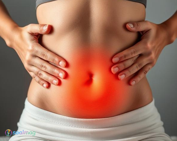 ماساژ و کمپرس گرم برای درمان لاغری شکم بدون ورزش