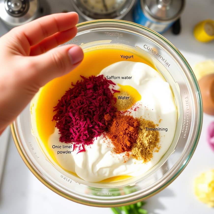 آمادهسازی سس مخصوص مرغ