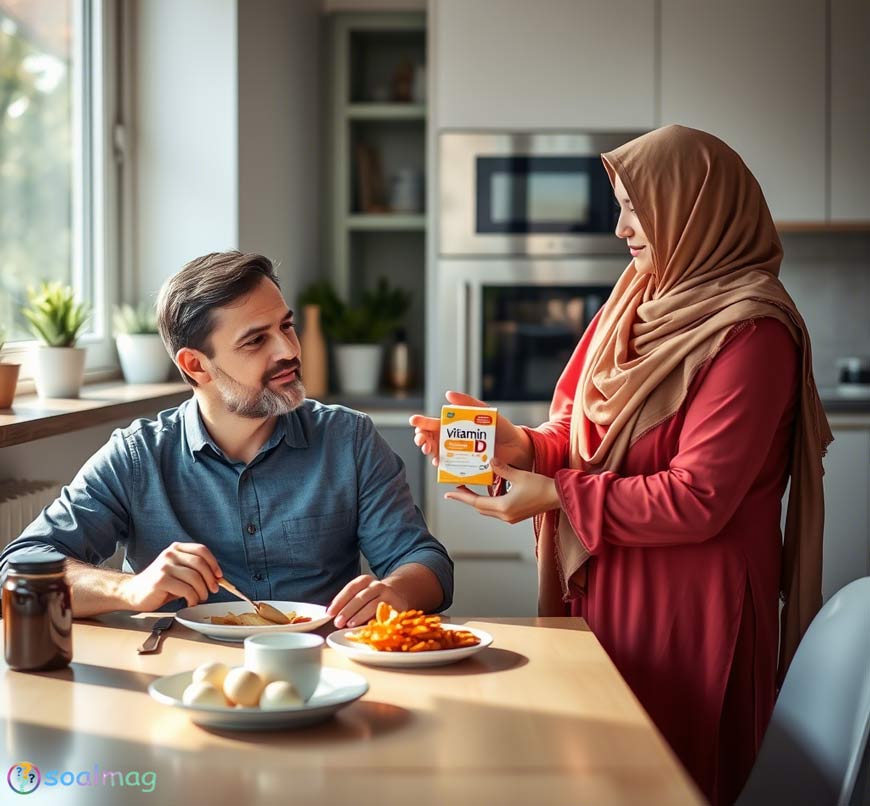 مصرف ویتامین D در صبح