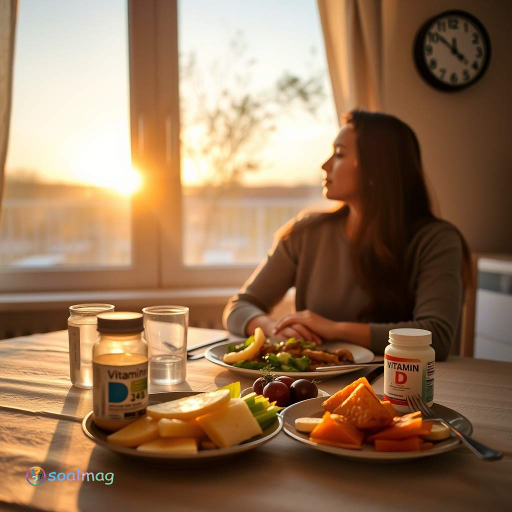 مصرف ویتامین D توی شب