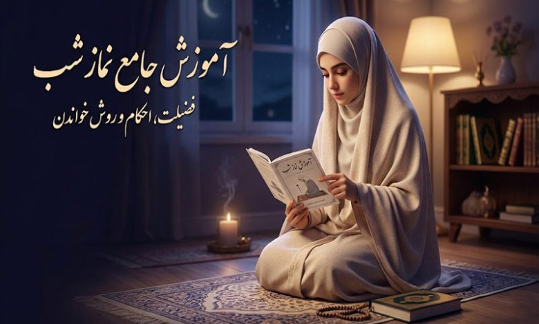 آموزش خواندن نماز شب به روش ساده و کوتاه (فقط در ۵ دقیقه) + فضایل و احکام